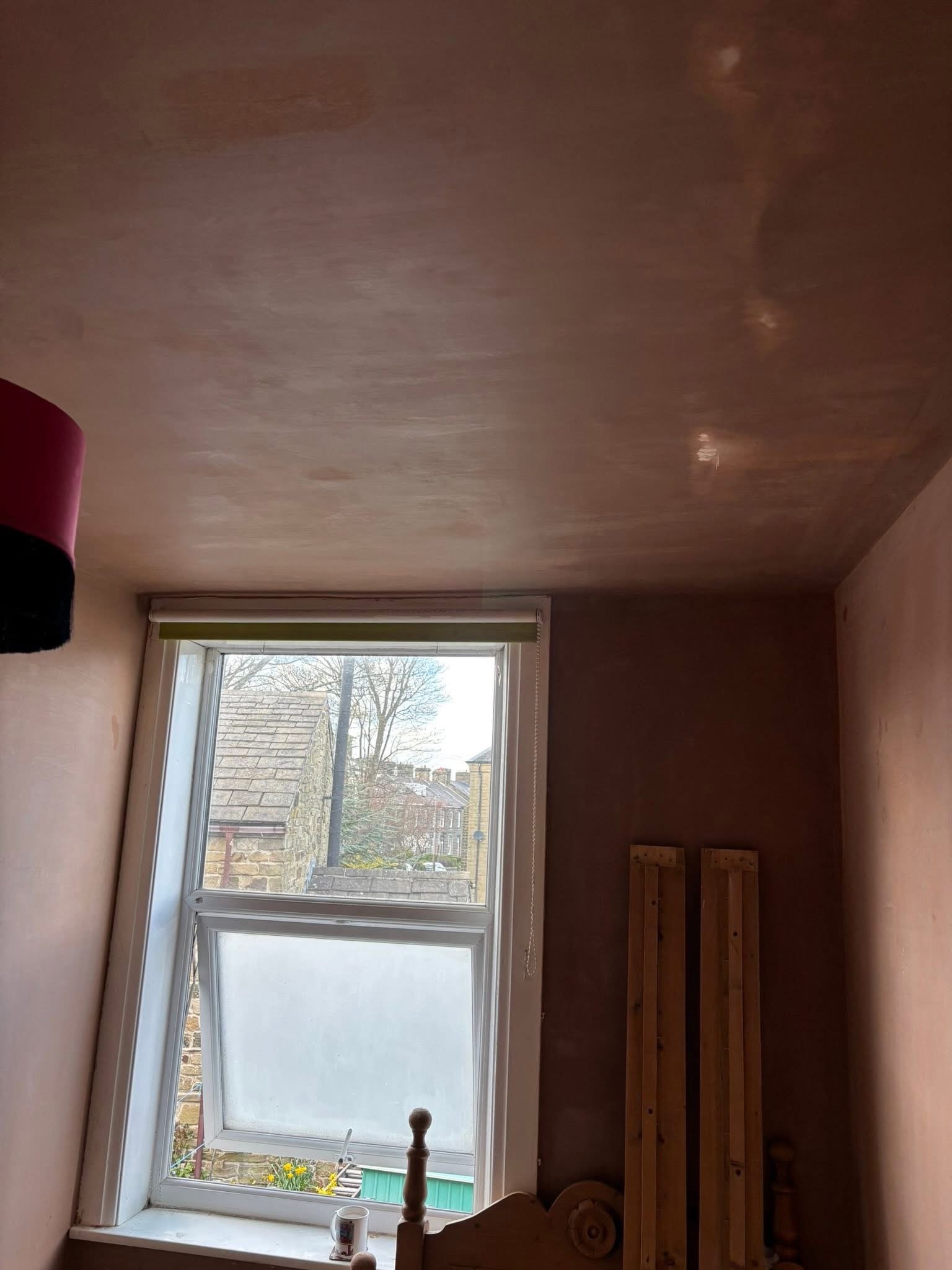Living room wall after plastering by SLW Plastering